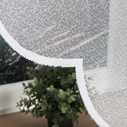 LEA Panel żakardowy gotowy, z motywem łapacza snów, szerokość 160 x wysokość 160, kolor 001 biały 019411