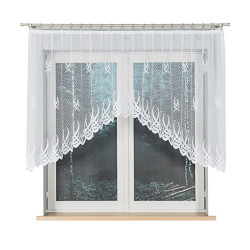 GOSIA Firanka żakardowa gotowa, szerokość 300 x wysokość 120cm, kolor 001 biały 004017 GOSIA Firanka żakardowa gotowa, szerokość 300 x wysokość 120cm, kolor 001 biały 004017