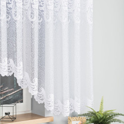 IWONA Firanka żakardowa gotowa, szerokość 500 x wysokość 160cm, kolor 001 biały 049312
