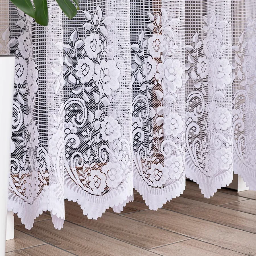 SARA Firanka żakardowa gotowa, szerokość 300 x wysokość 250cm, kolor 001 biały 044330