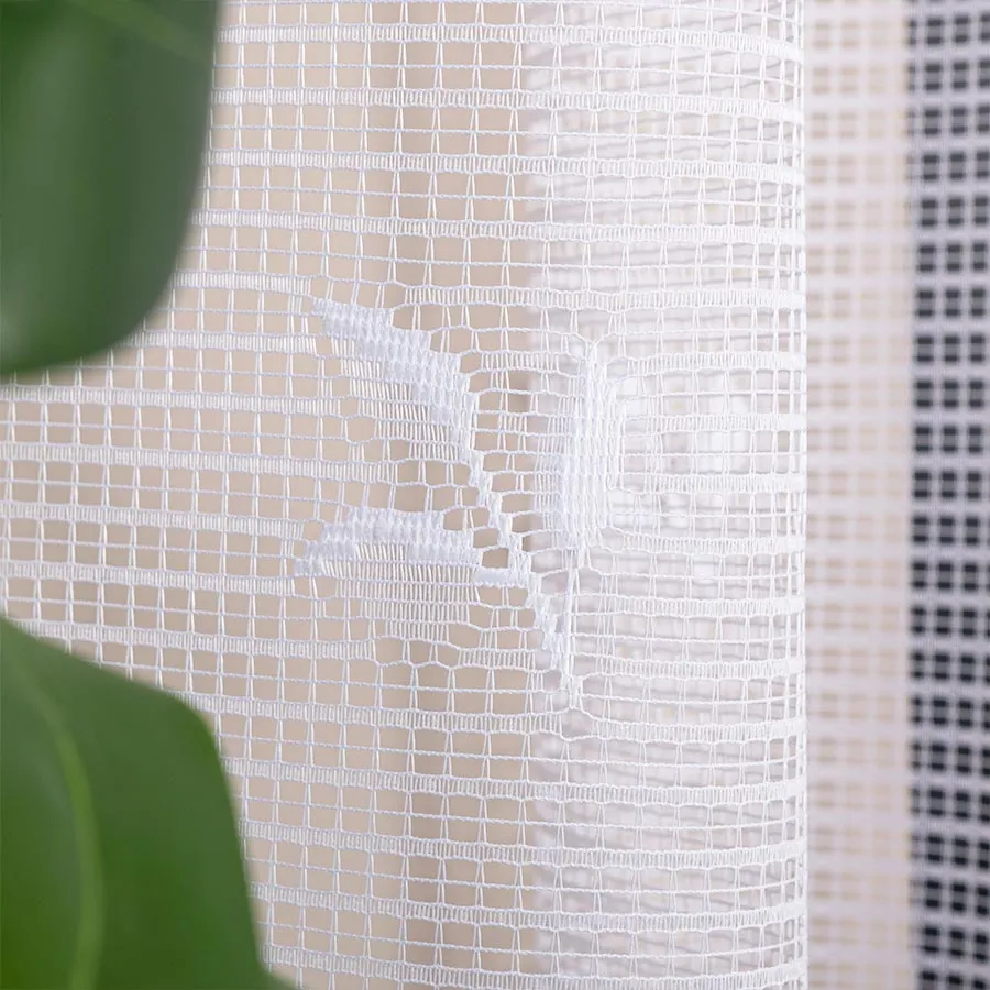 SARA Firanka żakardowa gotowa, szerokość 300 x wysokość 250cm, kolor 001 biały 044330