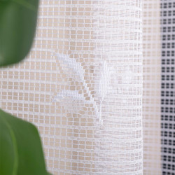 SARA Firanka żakardowa gotowa, szerokość 300 x wysokość 250cm, kolor 001 biały 044330