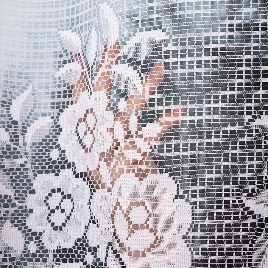 SARA Firanka żakardowa gotowa, szerokość 300 x wysokość 250cm, kolor 001 biały 044330