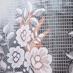 SARA Firanka żakardowa gotowa, szerokość 300 x wysokość 250cm, kolor 001 biały 044330