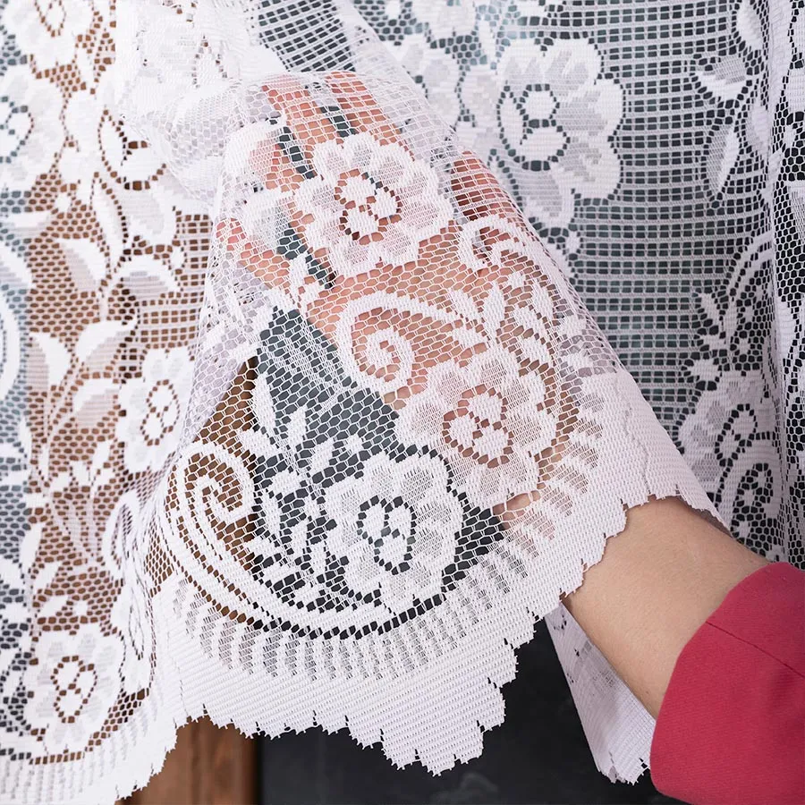 SARA Firanka żakardowa gotowa, szerokość 300 x wysokość 250cm, kolor 001 biały 044330