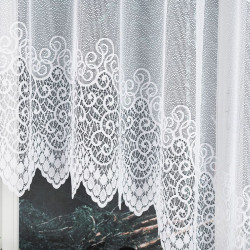 VIOLETTA Firanka żakardowa gotowa, szerokość 400 x wysokość 160cm, kolor 001 biały 001539 VIOLETTA Firanka żakardowa gotowa, szerokość 400 x wysokość 160cm, kolor 001 biały 001539