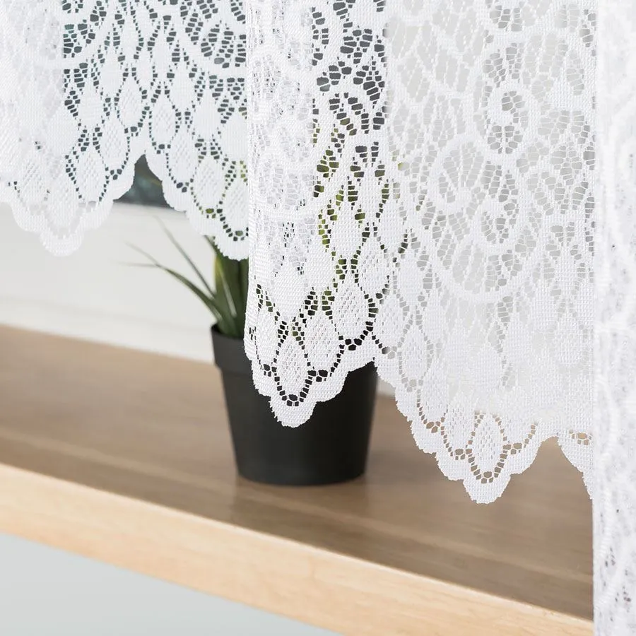 VIOLETTA Firanka żakardowa gotowa, szerokość 400 x wysokość 160cm, kolor 001 biały 001539