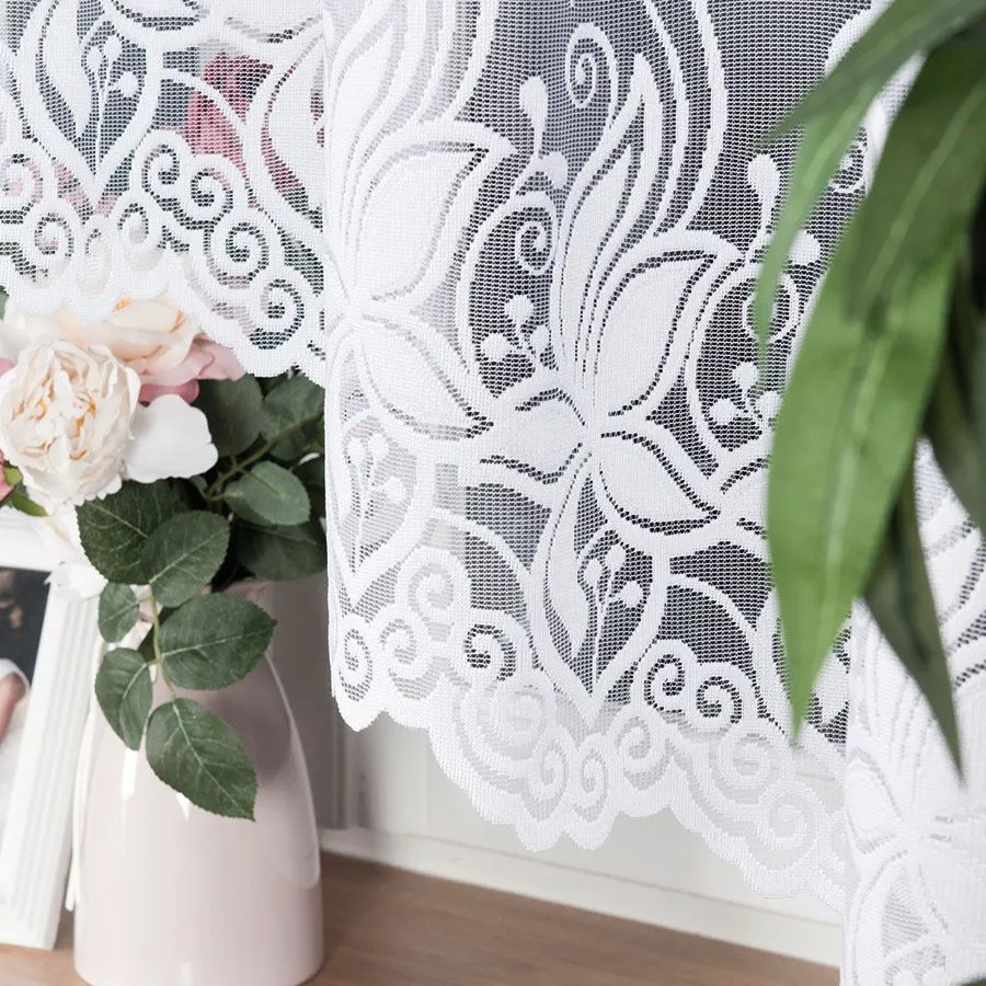 JOANNA Firanka żakardowa gotowa, szerokość 330 x wysokość 160cm, kolor 001 biały 018227