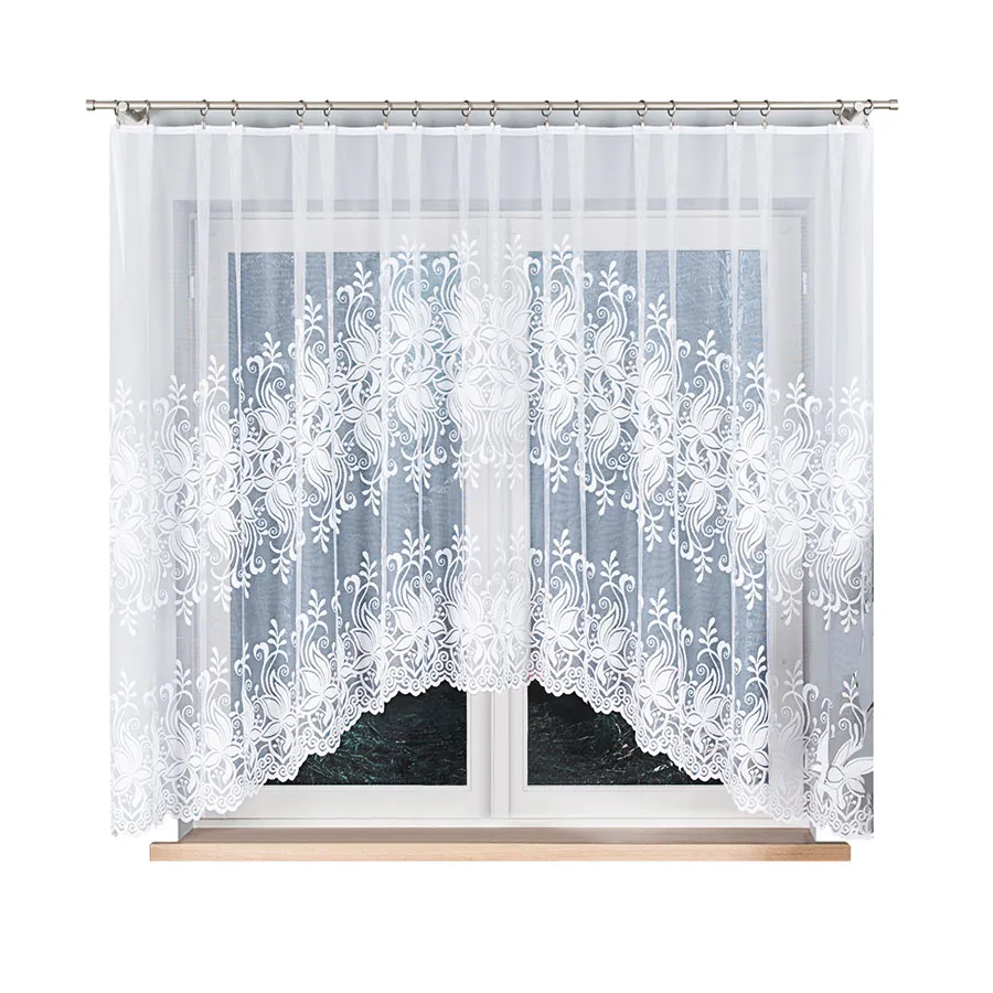 JOANNA Firanka żakardowa gotowa, szerokość 330 x wysokość 160cm, kolor 001 biały 018227