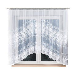 JOANNA Firanka żakardowa gotowa, szerokość 330 x wysokość 160cm, kolor 001 biały 018227 JOANNA Firanka żakardowa gotowa, szerokość 330 x wysokość 160cm, kolor 001 biały 018227