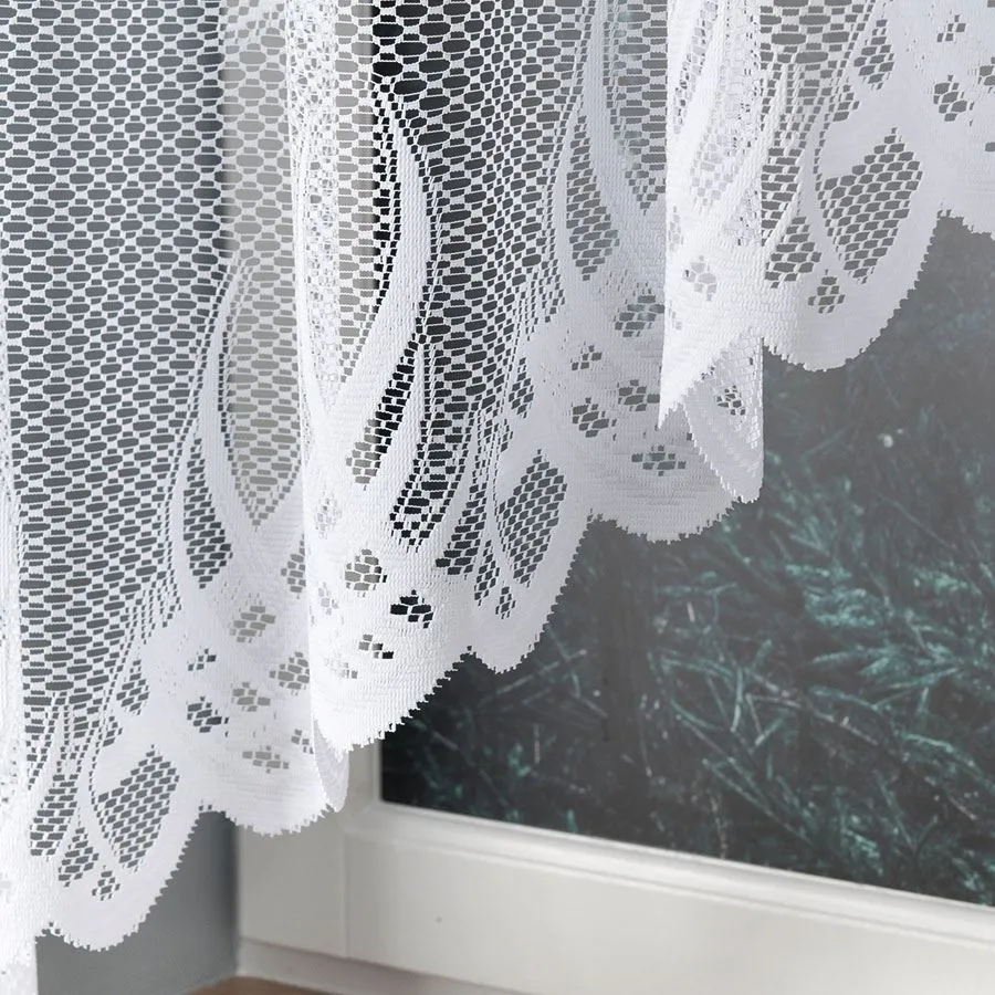 GOSIA Firanka żakardowa gotowa, szerokość 300 x wysokość 160cm, kolor 001 biały 004017