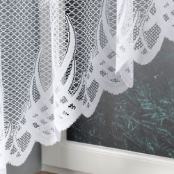 GOSIA Firanka żakardowa gotowa, szerokość 300 x wysokość 160cm, kolor 001 biały 004017