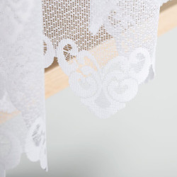 NADIA Firanka żakardowa gotowa, szerokość 400 x wysokość 160cm, kolor 001 biały 017794 NADIA Firanka żakardowa gotowa, szerokość 400 x wysokość 160cm, kolor 001 biały 017794