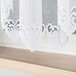 NADIA Firanka żakardowa gotowa, szerokość 400 x wysokość 160cm, kolor 001 biały 017794 NADIA Firanka żakardowa gotowa, szerokość 400 x wysokość 160cm, kolor 001 biały 017794