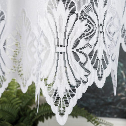 EMILIA Firanka żakardowa gotowa fala, szerokość 340 x wysokość 140cm, kolor 001 biały 181040