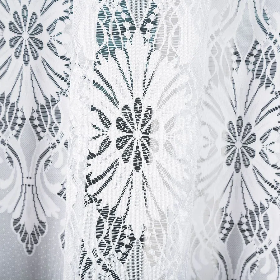 EMILIA Firanka żakardowa gotowa fala, szerokość 340 x wysokość 140cm, kolor 001 biały 181040