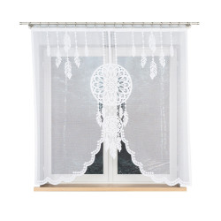 DINA Panel żakardowy gotowy, z motywem łapacza snów, szerokość 160 x wysokość 160, kolor 001 biały 019413