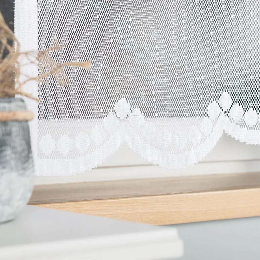 DINA Panel żakardowy gotowy, z motywem łapacza snów, szerokość 160 x wysokość 160, kolor 001 biały 019413