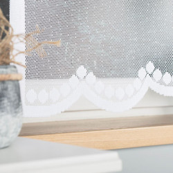 DINA Panel żakardowy gotowy, z motywem łapacza snów, szerokość 160 x wysokość 160, kolor 001 biały 019413