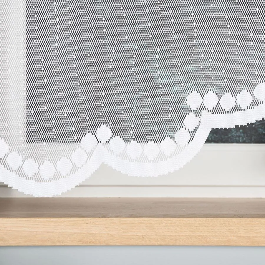 DINA Panel żakardowy gotowy, z motywem łapacza snów, szerokość 160 x wysokość 160, kolor 001 biały 019413