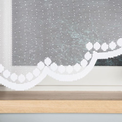 DINA Panel żakardowy gotowy, z motywem łapacza snów, szerokość 160 x wysokość 160, kolor 001 biały 019413