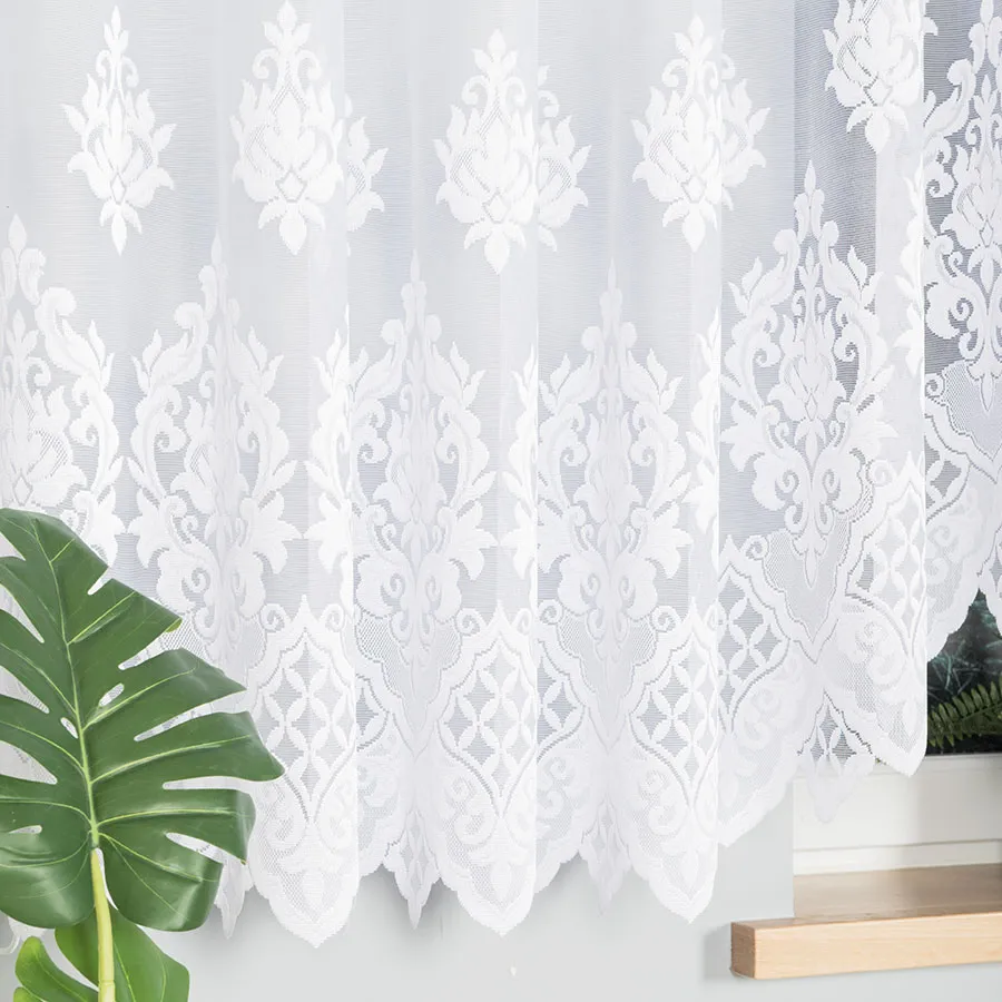LUDMIŁA Firanka żakardowa gotowa, szerokość 600 x wysokość 160cm, kolor 001 biały 017810