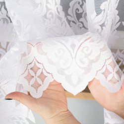 LUDMIŁA Firanka żakardowa gotowa, szerokość 600 x wysokość 160cm, kolor 001 biały 017810 LUDMIŁA Firanka żakardowa gotowa, szerokość 600 x wysokość 160cm, kolor 001 biały 017810