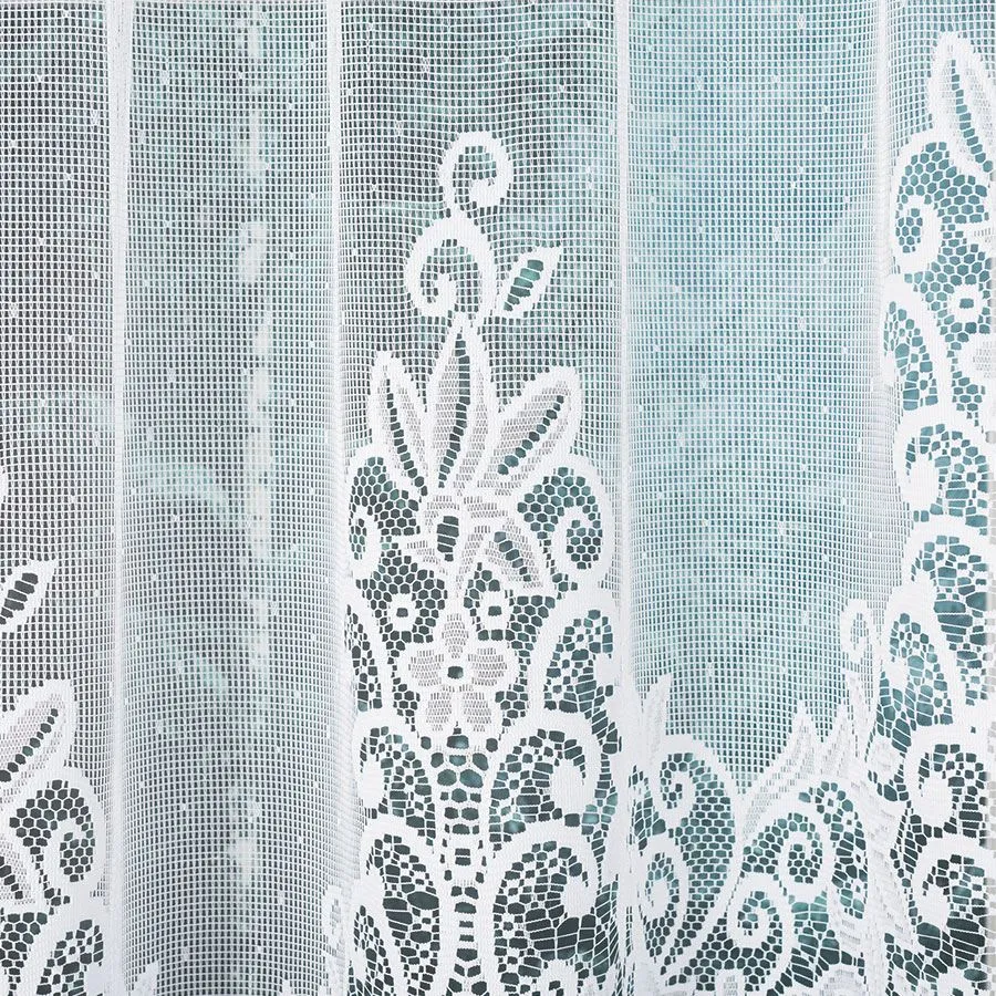 BERENIKA Firanka żakardowa gotowa, szerokość 300 x wysokość 120cm, kolor 001 biały 004304