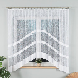 WIKTORIA Firanka żakardowa gotowa, szerokość 300 x wysokość 180cm, kolor 001 biały 018352 WIKTORIA Firanka żakardowa gotowa, szerokość 300 x wysokość 180cm, kolor 001 biały 018352