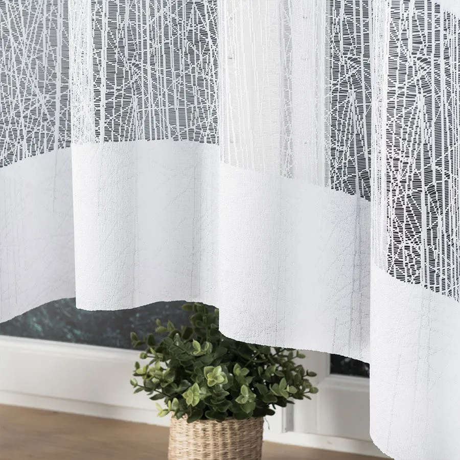WIKTORIA Firanka żakardowa gotowa, szerokość 300 x wysokość 180cm, kolor 001 biały 018352