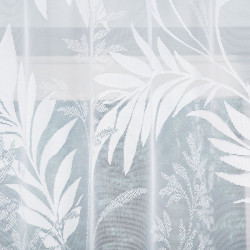 KAJA Firanka żakardowa gotowa, szerokość 250 x wysokość 100cm, kolor 001 biały 018920 KAJA Firanka żakardowa gotowa, szerokość 250 x wysokość 100cm, kolor 001 biały 018920