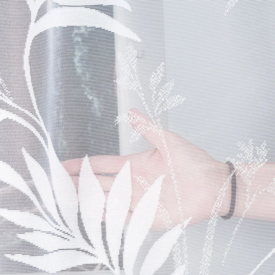 KAJA Firanka żakardowa gotowa, szerokość 250 x wysokość 100cm, kolor 001 biały 018920