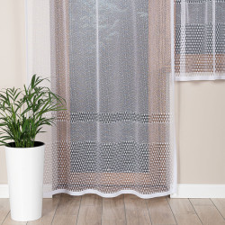 MARTA Firanka żakardowa gotowa, szerokość 140 x wysokość 240cm, kolor 001 biały 044165