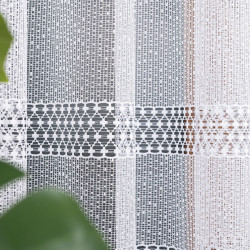 MARTA Firanka żakardowa gotowa, szerokość 140 x wysokość 240cm, kolor 001 biały 044165