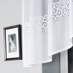 DANIELA Firanka żakardowa gotowa, szerokość 250 x wysokość 90cm, kolor 001 biały 017788
