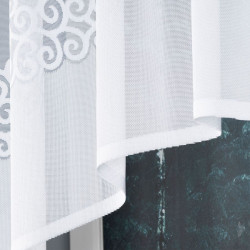 DANIELA Firanka żakardowa gotowa, szerokość 250 x wysokość 90cm, kolor 001 biały 017788