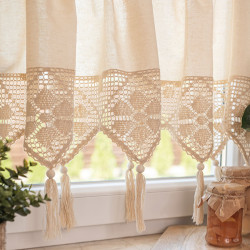 RACHELA Zazdrostka gotowa z ażurem, szerokość 150 x wysokość 45cm, kolor 012 kremowy 912432 RACHELA Zazdrostka gotowa z ażurem, szerokość 150 x wysokość 45cm, kolor 012 kremowy 912432