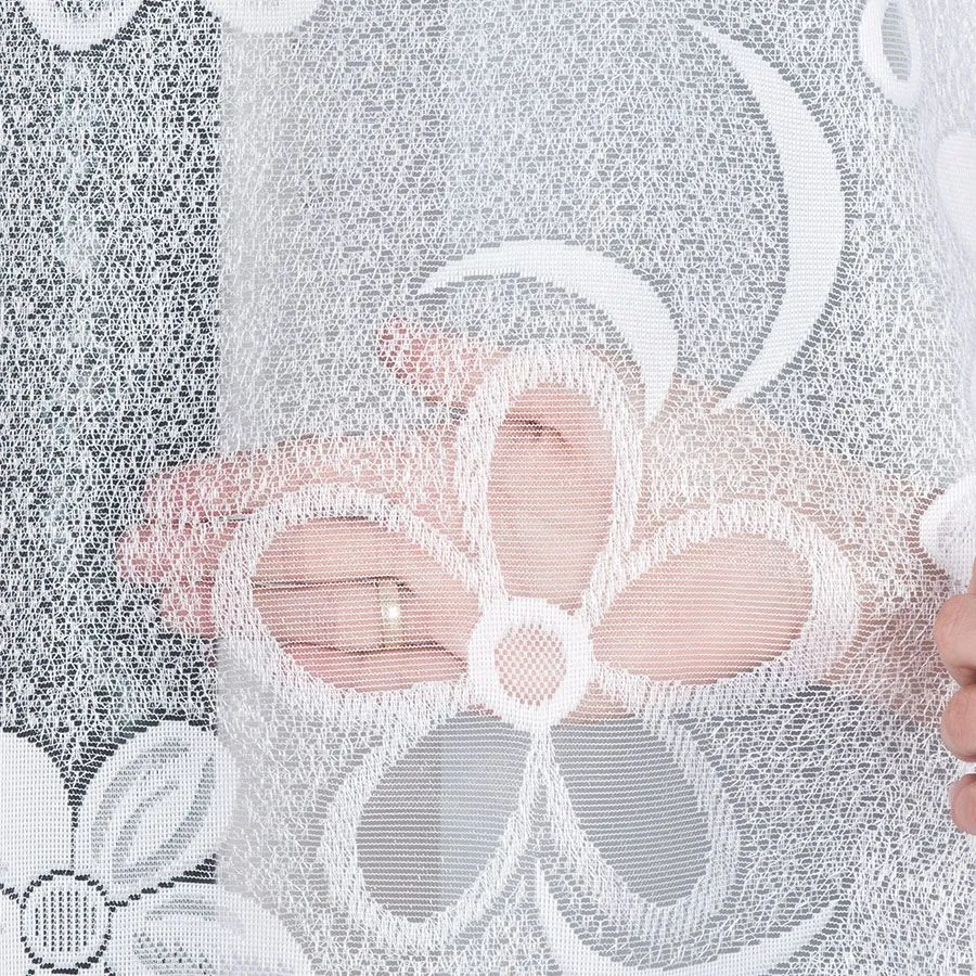 RENATA Firanka żakardowa gotowa, szerokość 400 x wysokość 150cm, kolor 001 biały 049885