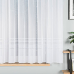 ZOJA Firanka żakardowa gotowa, szerokość 400 x wysokość 160cm, kolor 001 biały 000303