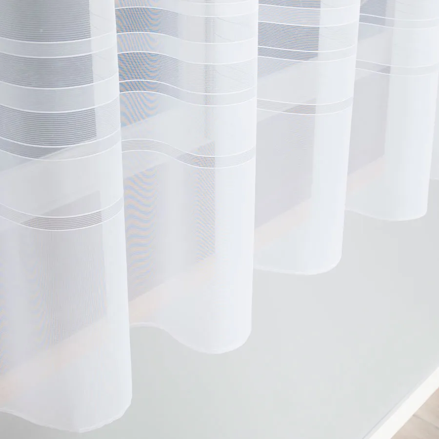 ZOJA Firanka żakardowa gotowa, szerokość 400 x wysokość 160cm, kolor 001 biały 000303