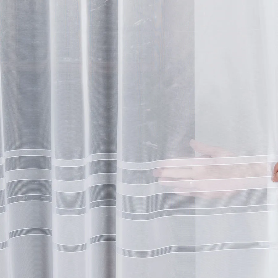 ZOJA Firanka żakardowa gotowa, szerokość 400 x wysokość 160cm, kolor 001 biały 000303