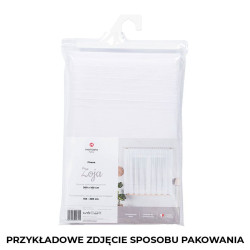 ZOJA Firanka żakardowa gotowa, szerokość 400 x wysokość 160cm, kolor 001 biały 000303