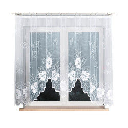 GRACJANA Firanka żakardowa gotowa, szerokość 300 x wysokość 160cm, kolor 001 biały 017175 GRACJANA Firanka żakardowa gotowa, szerokość 300 x wysokość 160cm, kolor 001 biały 017175