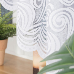 KINGA Firanka żakardowa gotowa, szerokość 400 x wysokość 160cm, kolor 001 biały 023391 KINGA Firanka żakardowa gotowa, szerokość 400 x wysokość 160cm, kolor 001 biały 023391