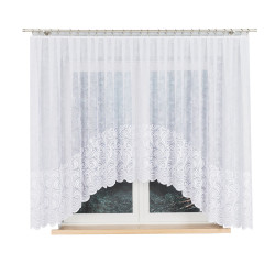 KINGA Firanka żakardowa gotowa, szerokość 400 x wysokość 160cm, kolor 001 biały 023391 KINGA Firanka żakardowa gotowa, szerokość 400 x wysokość 160cm, kolor 001 biały 023391