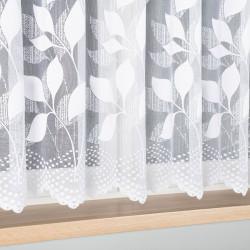 MARTYNA Firanka żakardowa gotowa na prosto, szerokość 400 x wysokość 160cm, kolor 001 biały 023083