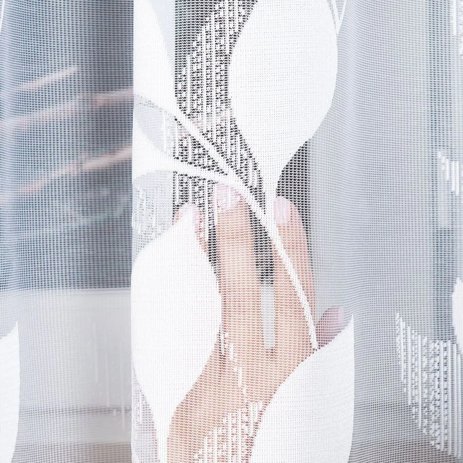 MARTYNA Firanka żakardowa gotowa na prosto, szerokość 400 x wysokość 160cm, kolor 001 biały 023083