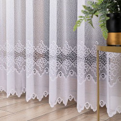MODESTA Firanka żakardowa gotowa, szerokość 300 x wysokość 250cm, kolor 001 biały 017173