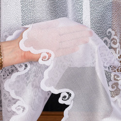 MODESTA Firanka żakardowa gotowa, szerokość 300 x wysokość 250cm, kolor 001 biały 017173