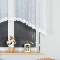 ŻAKLINA Firanka żakardowa gotowa, szerokość 250 x wysokość 120cm, kolor 001 biały 023405